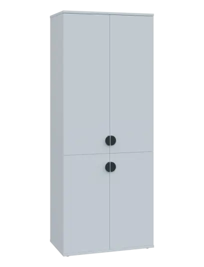 TN 5 - 74D kancelářská skříň, 4-dveřová, 1822x720x400, bílá